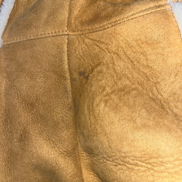 VINTAGE 70'S MATTERHORN NAPA SUEDE SHEEPSKIN SHERPA JACKET COAT - MADE IN USA -8 - Picture 15 of 15
